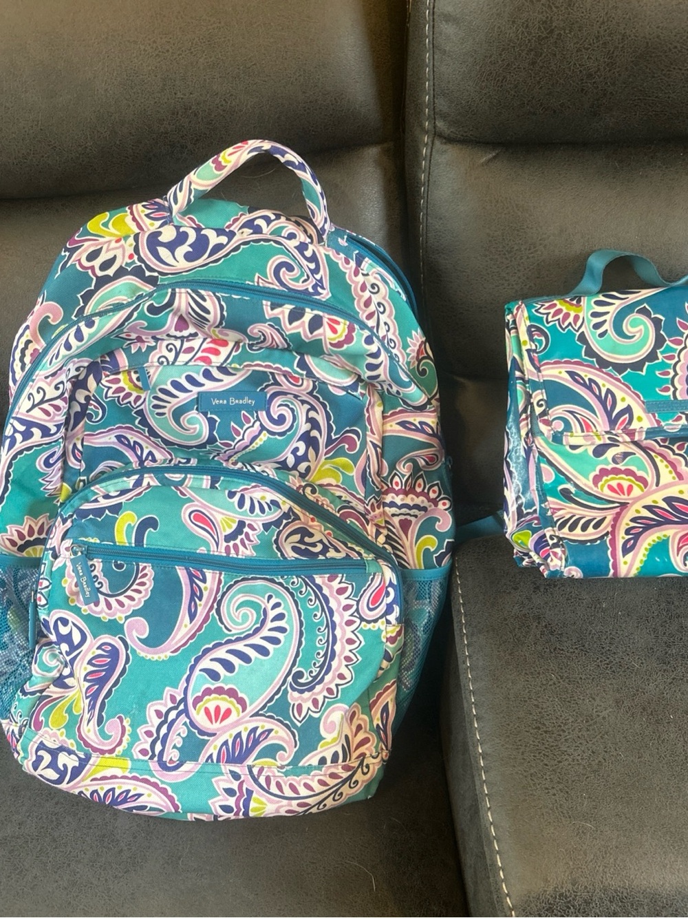 Vera Bradley Waikiki Backpack and lunch bag